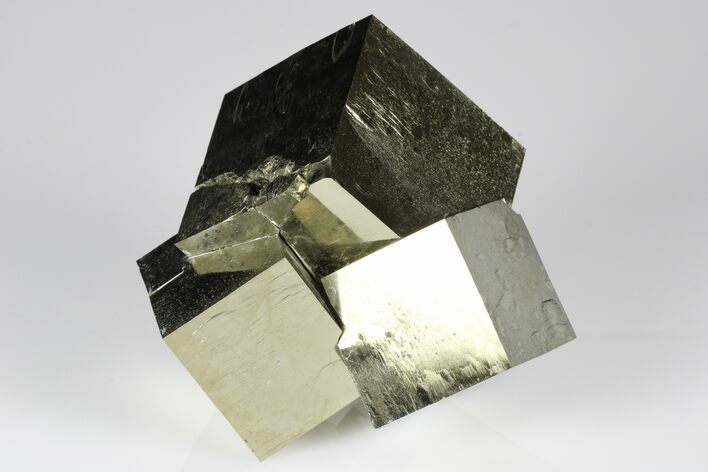 Natural Pyrite Cube Cluster - Navajun, Spain #178881